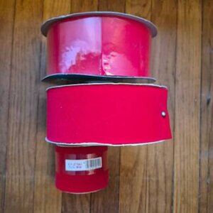 NEW Red Velvet Wide Craft Ribbon